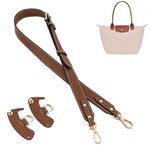 Purse Straps Replacement, KOMHPS Leather Handbag Crossbody Shoulder Strap Adjustable for Longchamp Bag Women