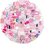 100 PCS Preppy Stickers Pink Sticke