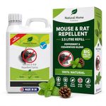 Peppermint Oil Mouse Rat Repellent Big Value 2.5L Refill Stop Mice Rats Garden Indoors Outdoors Cedarwood Peppermint Made in The UK
