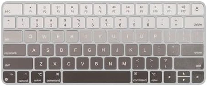 kwmobile QWERTY US English Keyboard Stickers Compatible with Apple Magic Keyboard Keyboard Stickers - White/Grey/Black
