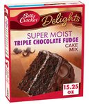 Betty Crocker Super Moist Triple Chocolate Fudge Cake Mix (2 Pack) 15.25 oz Each