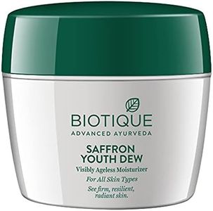 Biotique Bio Saffron Dew Youthful Nourishing Day Cream for All Skin Types, 175g