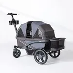 Gladly Family Anthem2 2-Seat All-Terrain Wagon Stroller, Graphite Special Edition