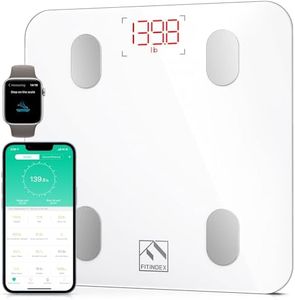 Bluetooth Body Fat Scale, FITINDEX Smart Wireless Digital Bathroom Weight Scale Body Composition Analyzer Health Monitor with iOS and Android APP for Body Weight, Fat, Water, BMI, BMR, Muscle Mass