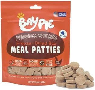 BAYPIE Freeze Dried Raw Chicken Dog Food,Grain Free Dog Meal Patties for Large/Small Breed,All Natural Ingredients,Also Use as Dog Food Toppers or Dog Treats,24 oz