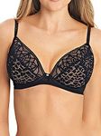 Freya Women's Soiree Lace Padded Plunge Bra, Black, 32E