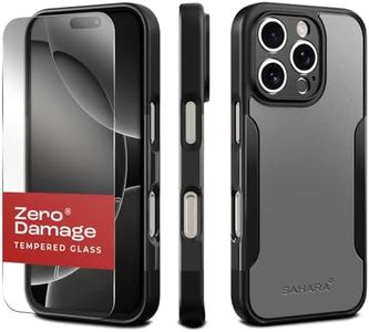 Sahara Night Sky Case for iPhone 16 Pro Max, Classic Series Protection Kit Compatible with MagSafe – Case with Tempered Glass Screen Protector, Matte Gray (CP00702)