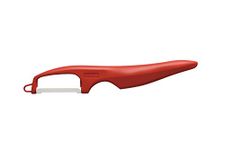 Kyocera 2349451 Double Blades Peeler, Ceramics, Red