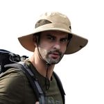 HSR Lightweight Breathable Stylish Summer Hat Cap for Men Women, UV Protection, Sun Protection Round Cap for Travel, Hiking, Gardning, Fishing for Men Women Khaki