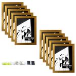 Art Street A4 Size Certificate, Document Photo frames Set Of 10 For Home Decoration, Living Room, Office Decoration (Vintage Gold, Size: 8" x 12")