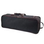 DIGERVY 4/4 Full Size Violin Case, Lightweight Portable Carrying Bag, Oblong Professional Hard Case with Built-in Hygrometer, Shoulder Straps, Plush Lining for Students & Players, Black & Navy