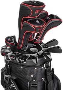 Founders Club Bomb Men's Golf Club Set with 14 Way Organizer Golf Black Bag Right Hand (Steel Stiff)