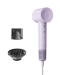 Laifen SE High Speed Hair Dryer, 200 Million Negative Ionic Blow Dryer With 105,000 RPM Powerful Brushless Motor, High-Speed, Low Noise Hairdryer with Magnetic Smooth Nozzle & Diffuser (Matte Purple)