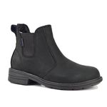 Comfy Moda Chelsea Boots for Women, Waterproof Leather Ankle Boots With Fabric Lining, Legend II All Season Black Size 8