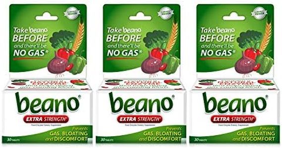 beano Ultra 800 Gas Prevention | Bloating Relief | 30 Tablets | Pack of 3 | Packaging May Vary