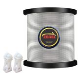 Galvanised Electric Fence Wire, 1.6mm, 1kg, for Agriculture, Garden, Factory Boundary, jhatka machine wire fencing wire come With 25 Plastic Insulator