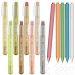 DazSpirit 8 No Bleed Bible Gel Highlighters and 5 Pens Set, Bible Journaling Kit, Earthy Colors, Aesthetic Cute Markers Pens Supplies for Women & Men