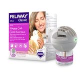 FELIWAY Classic Starter Kit, Promotes Calmness in Cats & Kittens, VHP Registered NN.P4B8, includes 1 Diffuser and 1 Refill, Lasts 30 Days, Cat Calming Pheromones, 48ml