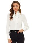 Allegra K White Shirts