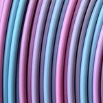 COOKIECAD Unicorn - Half Size Spool - Blue to Purple to Pink Rainbow Fast Change Gradient PLA 3D Printer Filament 1.75mm 500g .5kg