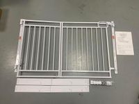 Grownsy Baby Gate for Stairs- No Bottom Bar, Adjustable Width 29.8” to 43.5” for Child and Pet, Dog Gate with Auto-Close & One-Hand Operation, Screw-in Installation for Doorways and Indoor Use