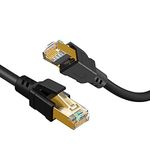 CableCreation Cat 8 Ethernet Cable, Network Patch Cable 40 Gigabit 2000MHz SFTP Internet LAN Wire High Speed Cable Cord for Modem, Router, PS3, PS4, Xbox, Black (39.6ft)