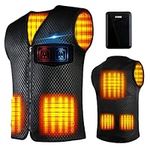 Heated Vest for Men Women - with 10000mAH Battery Winter Heated Jackets, Double Control for Hunting, Fishing Motorcycle