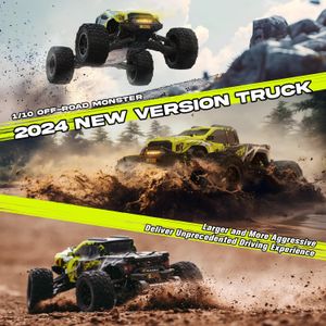AMORIL 1/10 Brushless RC Car – Green High-Speed Remote Control