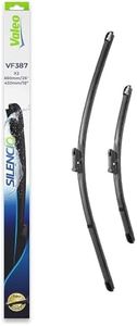 VALEO Silencio Escobilla - VF387 - Kit de Alto Rendimiento, Visibilidad Superior en Carretera, Fácil Instalación, Hojas Planas Originales de 650mm/450mm - Delanteras - Juego de 2 Escobillas - 574707