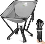 MTRVR Portable Folding Camp Chair, One-Piece Die-Cast Aluminum Frame Long-lasting Use, No Assembly Required, Easy to Pack into Backpack, Fold Up Outdoor Beach Chair for Travel, Sports, Home Yard Patio