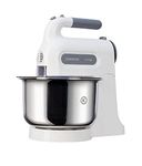 Kenwood Chefette HM680 Hand Mixer with Stainless steel Bowl, 5 speeds and pulse function,Stainless steel beaters and kneaders, 350W- White