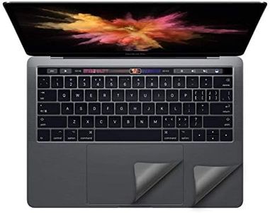 FORITO Palm Rest Cover Skin with Trackpad Protector Compatible with MacBook Pro 15 Inch 2019 2018 2017 or 2016 Released Model A1707 A1990 with Touch Bar (Space Gray)