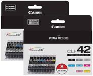 Canon CLI-42 8-Color Ink Tank Pack for Pixma PRO-100 Inkjet Photo Printer, 2-Pack