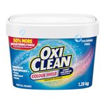 OxiClean Colour Shield Enzyme Laundry Stain Remover Powder, Effective on Grease, Blood, Wine Stains and More - Brightens Colour, Chlorine Bleach Free, 1.28 kg