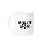 3dRose Mug_256559_2 "Morkie mom, Picture of a Dog paw on a White Background, Ceramic