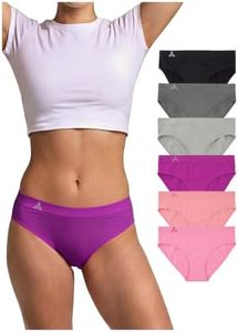 Balanced Tech Women's Seamless Bikini Panties 6-Pack - Prism - Small