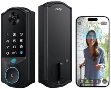 eufy FamiLock E40 Smart Lock with Facial Recognition, Keyless Entry Door Lock for Front Door, Advanced 3-in-1 Security: 2K Camera, Doorbell and Face Unlocking, Dual Power System, Matter