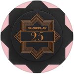 SLOWPLAY Nash Clay Poker Chips, 14 Grams Heavyweight Clay Composite, 40mm Large Chips in Bulk, Pack of 50 with Denomination of 25