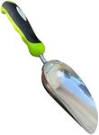 Garden Guru Super Strong Garden Scoop Trowel Shovel Transplanter - Stainless Steel - Rust Resistant - Ergonomic Grip - Perfect Hand Shovel for Gardening Transplanting and Digging