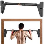 Sportneer Pull up Bar for Home Pull up Bar Extra Large Anti-slip Mat Adjustable Length Hanging Rod for Height Increase No Screws Hanging Bar for Push up Chin up Pull-up Bar for Home Workout Gym