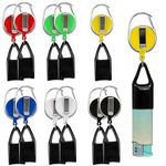 12 Pcs Retractable Lighter Holder Lighter Keychain Multicolor Lighter Holder Keychain with Clip Classic Lighter Cover Single Clip for Convenience (Multicolor)