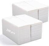 LEKOCH 200 pcs Airlaid Quality Foled White Napkins Bluk Disposable Linen Feel Paper Napkins for Wedding Parties Christmas 43 * 30 cm