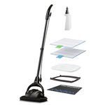 Euroflex Vapour 9-Piece Steam Mop; Ultra Dry Steam Technology; Commercial-Grade 295°F & 50 PSI; Designed & Engineered in Italy; Safe for Steam Cleaning Hardwood & Luxury Vinyl Plank; 5 Year Warranty