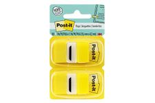 Post-it Flags Value Pack, Yellow, 1 in. Wide, 50/Dispenser, 100 Flags (680-YW2)