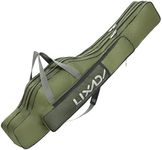 Lixada 100cm/130cm/150cm Fishing Bag Portable Folding Fishing Rod Reel Bag Fishing Pole Gear Tackle Tool Carry Case Carrier Travel Bag Storage Bag Organizer