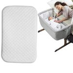 Next to Me Fits to Crib Mattress Chicco Deluxe Compatible Bedside Toddler Deluxe Soft & Cushy Next2Me 83x50x5 cm [Remove & Wash Cover] [Made In UK - Fast Dispatch]