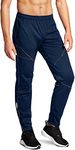 TSLA Men's Thermal Windproof Cycling Trousers, Fleece Lined Outdoor Bike Trousers, Winter Cold Weather Running Bottoms Pants, Cycling Trousers Navy, XL