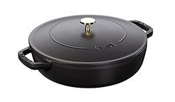 STAUB Cast Iron Chistera, Black, 24 cm