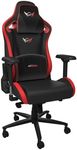 GT OMEGA Sport Racing Gaming Chair with Lumbar Support - Ergonomic Office Chair with 4D Adjustable Armrest & Recliner - PVC Leather Esport Seat for Ultimate Gaming Experience - Black Next Red