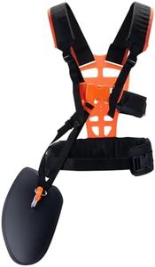 CHANGE MOORE Mower Shoulder Strap, 4119 710 9001 String Trimmer Full Harness for STHIL FS, KM Series String Trimmer Comfort Strap Double Shoulder for Brush Cutter Trimmer Kit ORANGE and Black